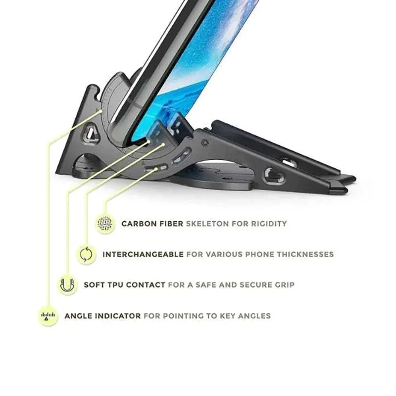 Mobile Phone Hold Adjustment Foldable Rotation Card Pocket Holder Video Tripod Type