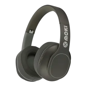 Moki Navigator Noise Cancelling Wireless Over-Ear Headphones - Grey