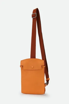 MONZA ITALIAN LEATHER CROSSBODY ORANGE