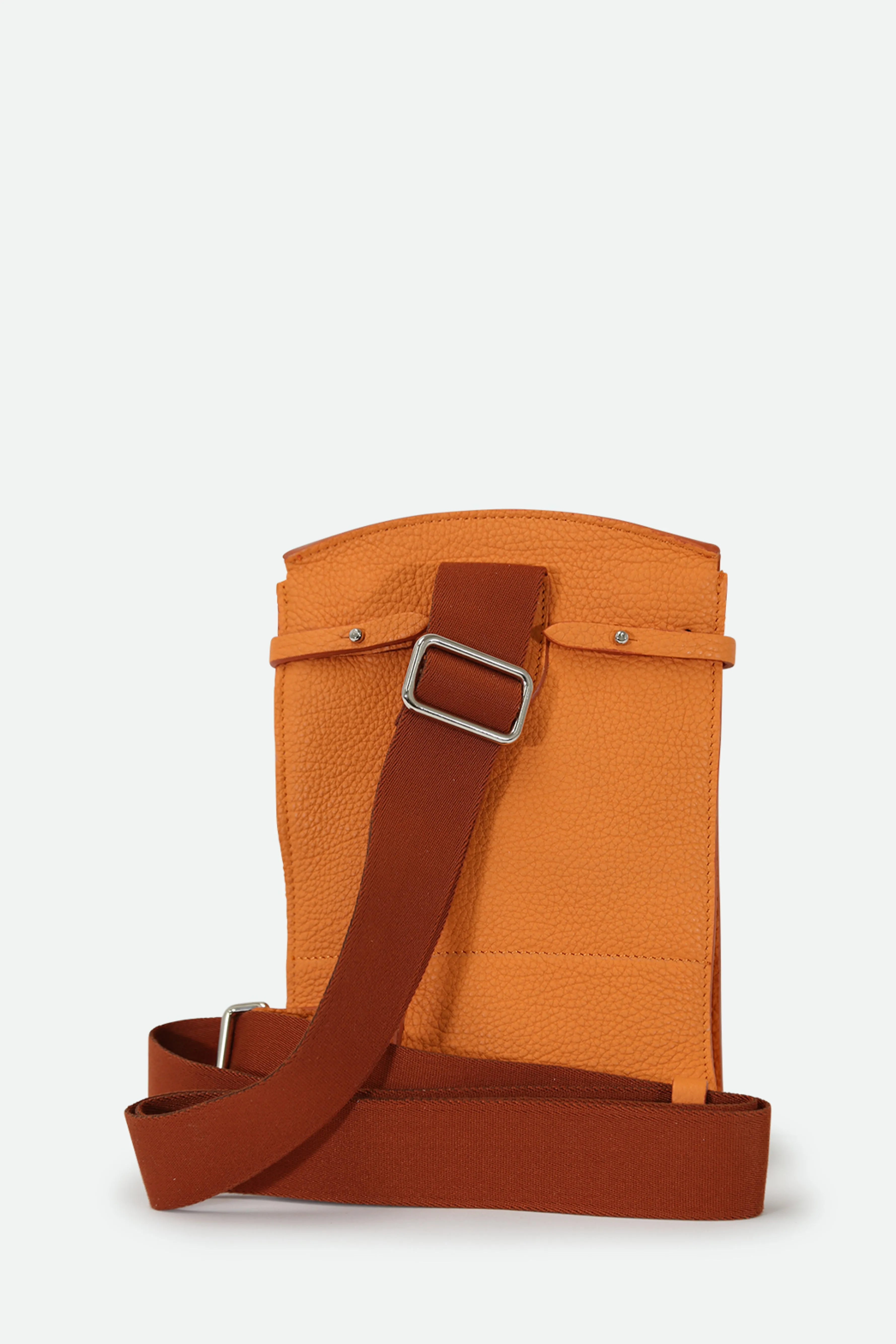 MONZA ITALIAN LEATHER CROSSBODY ORANGE