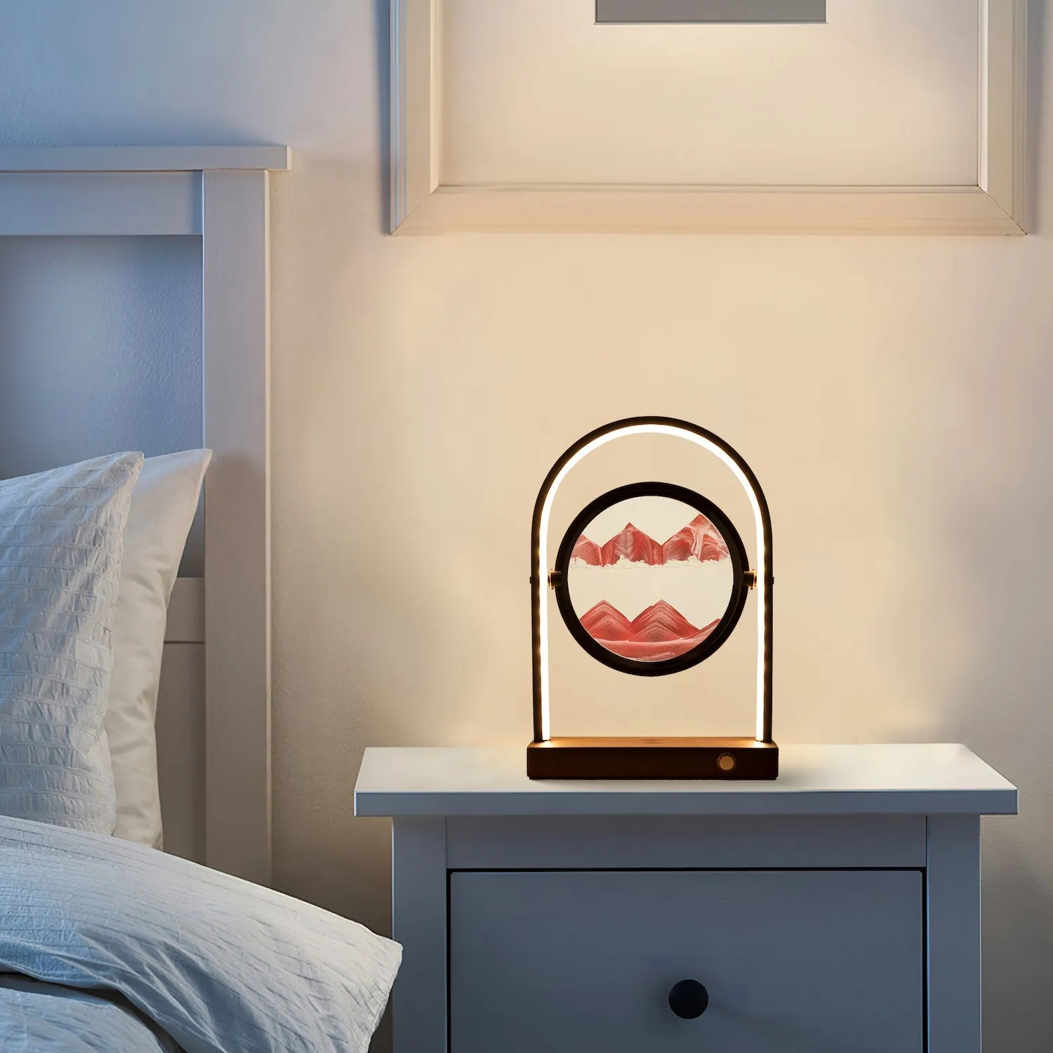 Moving Sand Lamp with Wireless Charger