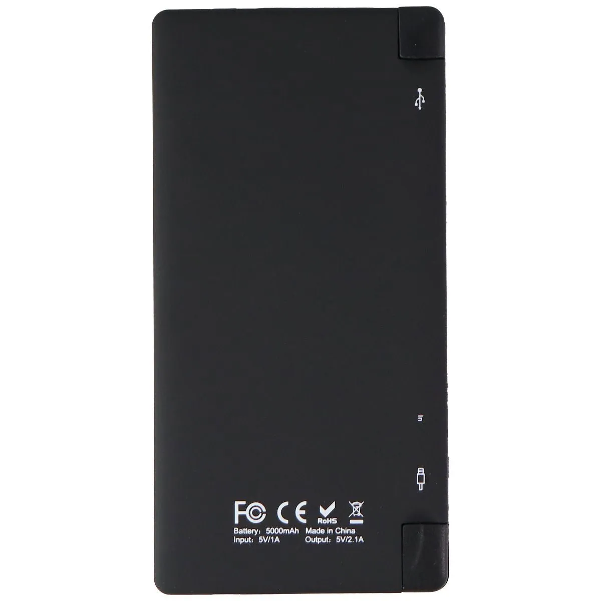 mPOWER! 5000mAh Power Pack with Micro-USB & Lightning 8-Pin Cable- Black