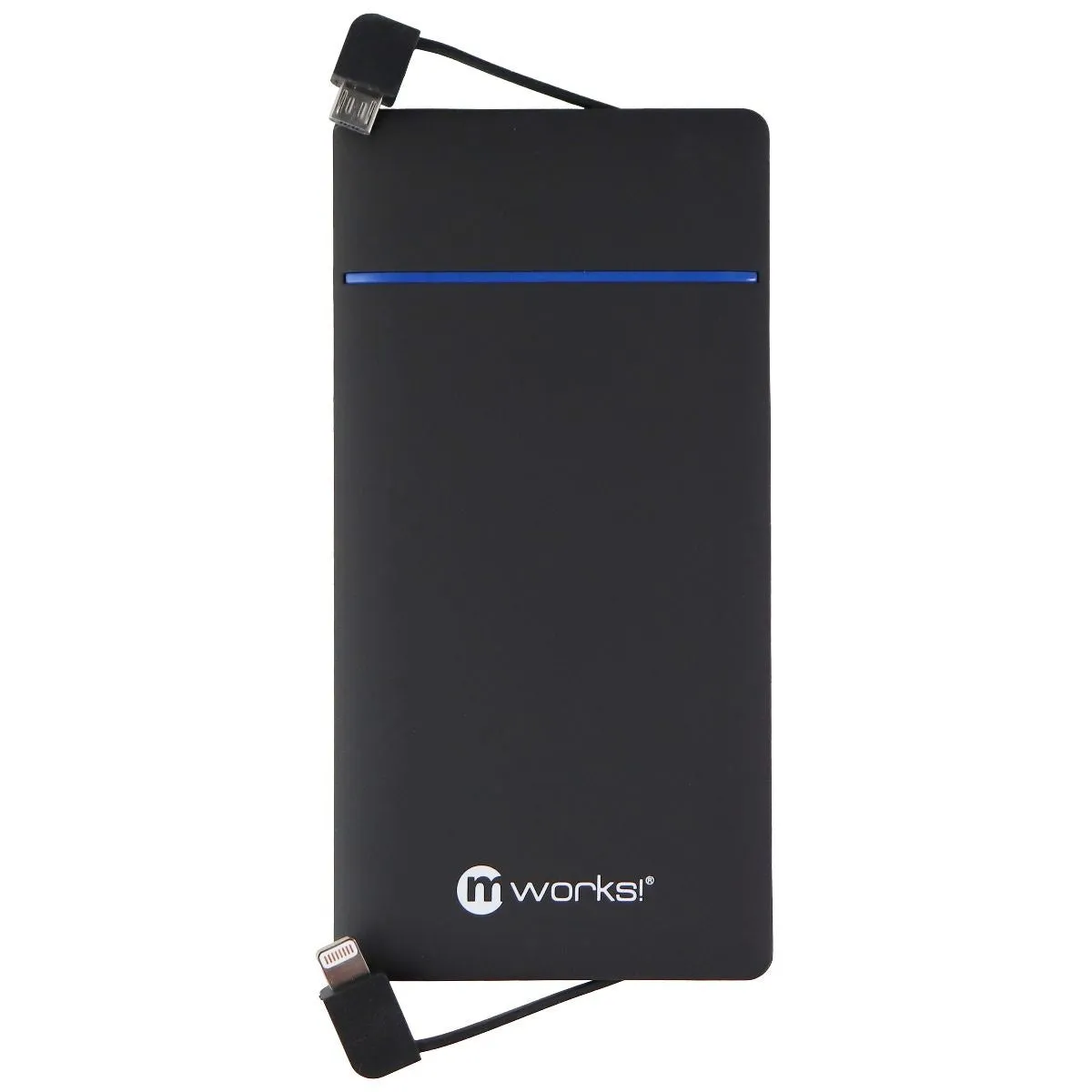 mPOWER! 5000mAh Power Pack with Micro-USB & Lightning 8-Pin Cable- Black