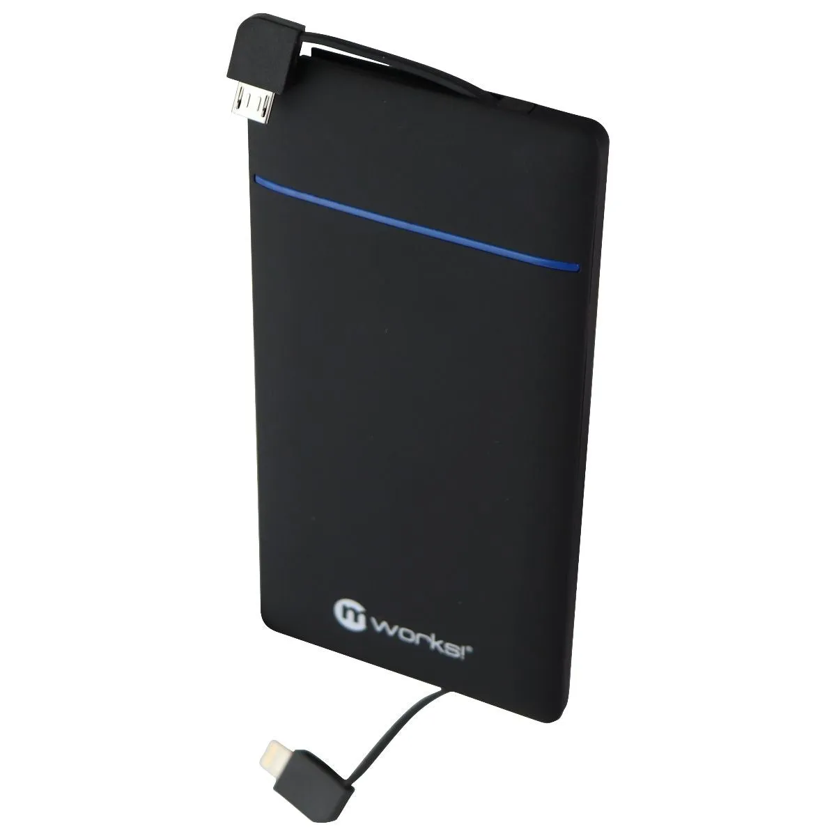 mPOWER! 5000mAh Power Pack with Micro-USB & Lightning 8-Pin Cable- Black