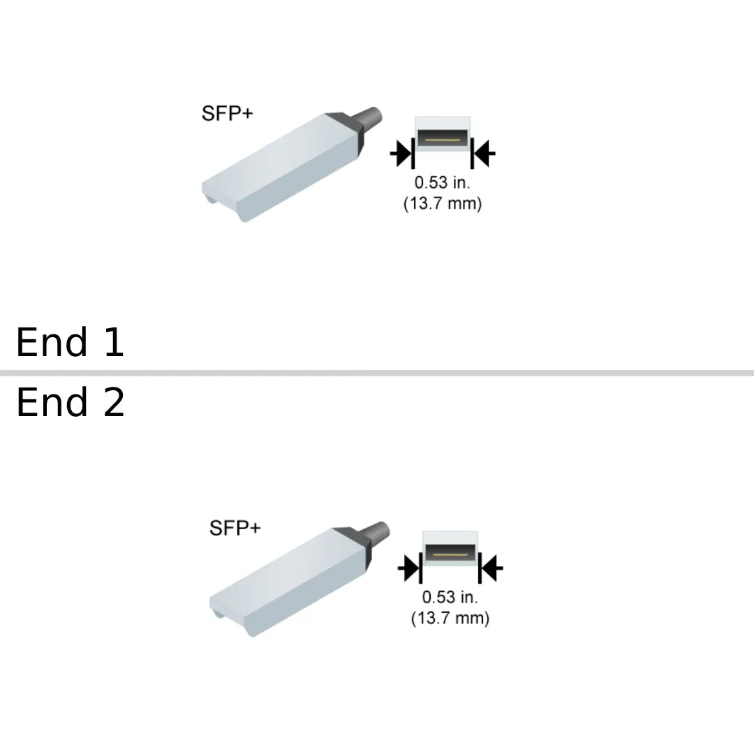 NetApp NOFRU_Cisco_Twinax_10GbE_SFPplus_1M - 1m Data Cable with Plug SFP /SFP  | Cu, Cisco, Twinax, 10GbE, SFP /SFP ,