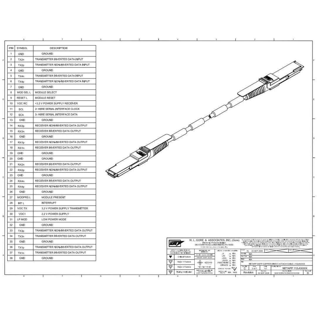 NetApp NO_FRU_Mellanox_MCP1650-H002E26_2m - 2m Data Cable with Plug QSFP56/QSFP56 | NO_FRU_Mellanox_MCP1650-H002E26_