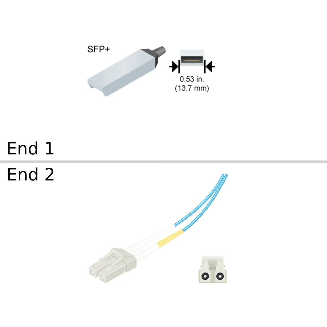 NetApp X-000239 -  Data Cable with Plug SFP /LC | SFP,  32Gb FC LWL,  8-pk,  Brocade