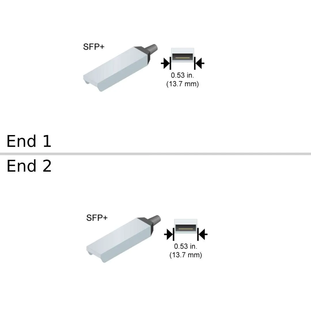 NetApp X6566-3-R6 [2] - 3m Data Cable with Plug SFP /SFP  | Cu, Twinax, 10Gb, SFP /SFP ,