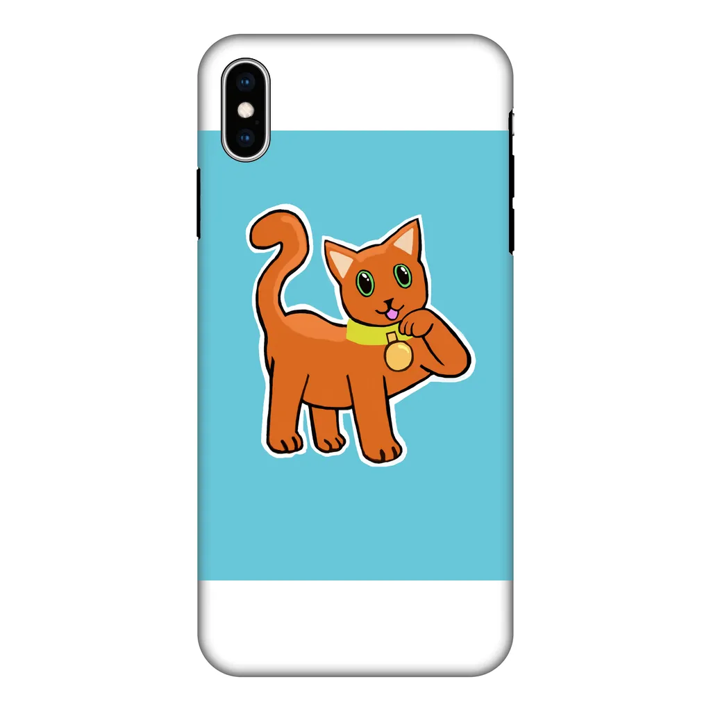 Orange Cat Fully Printed Tough Phone Case