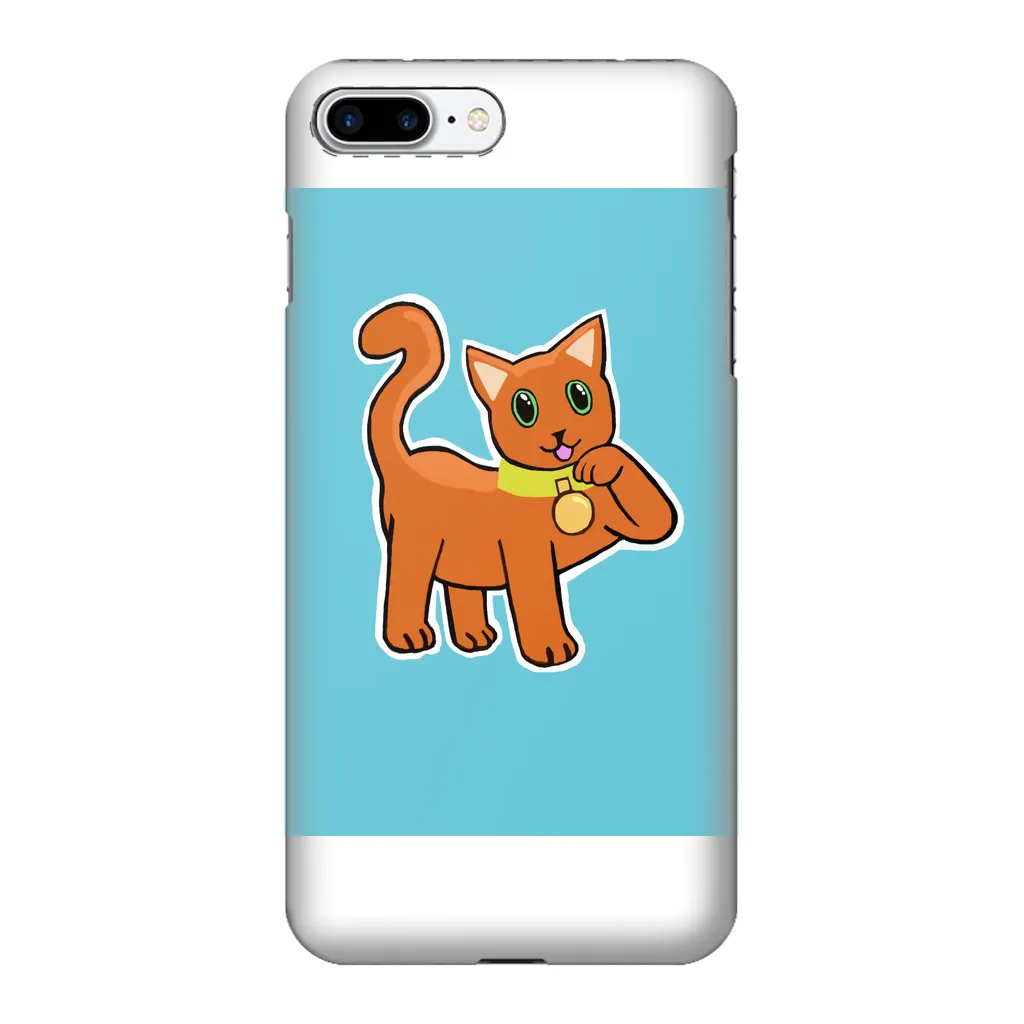 Orange Cat Fully Printed Tough Phone Case