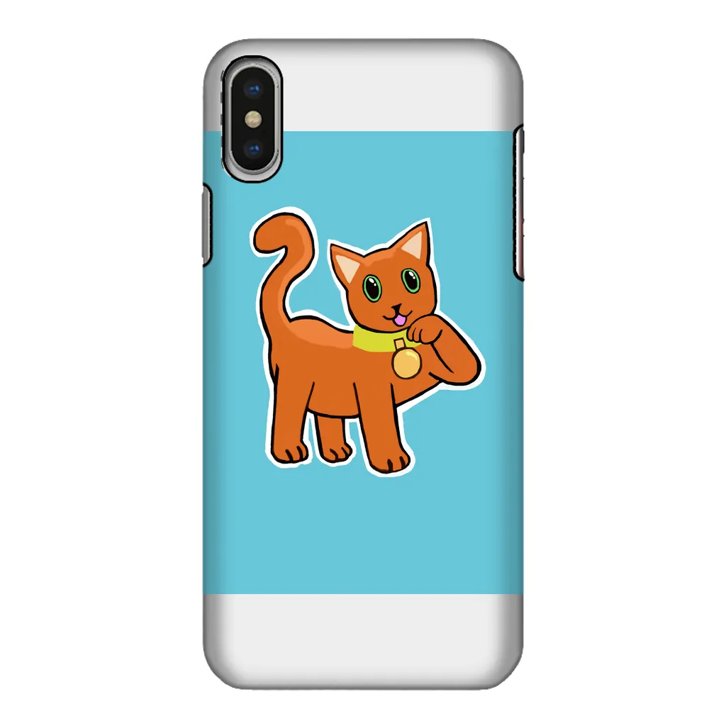 Orange Cat Fully Printed Tough Phone Case