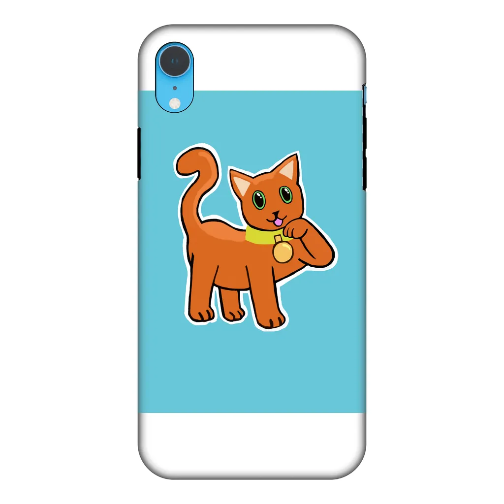 Orange Cat Fully Printed Tough Phone Case