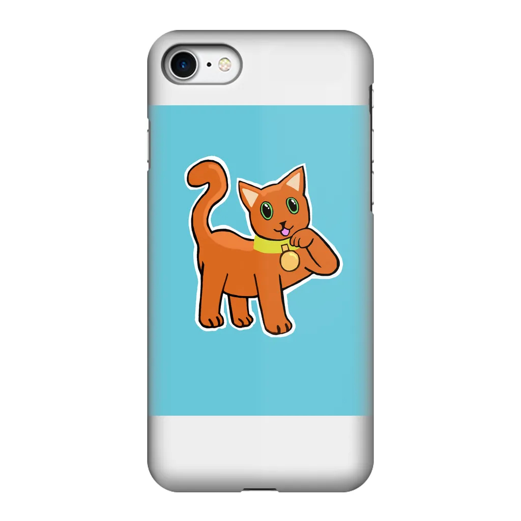 Orange Cat Fully Printed Tough Phone Case