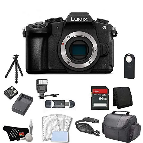 Panasonic Lumix DMC-G85 Mirrorless Micro Four Thirds Digital Camera (Body Only) Bundle with 64GB Memory Card   Replaceme