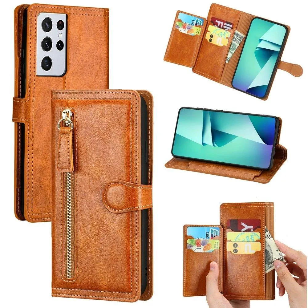 Papilio Leather Card Wallet Galaxy Case With Zip