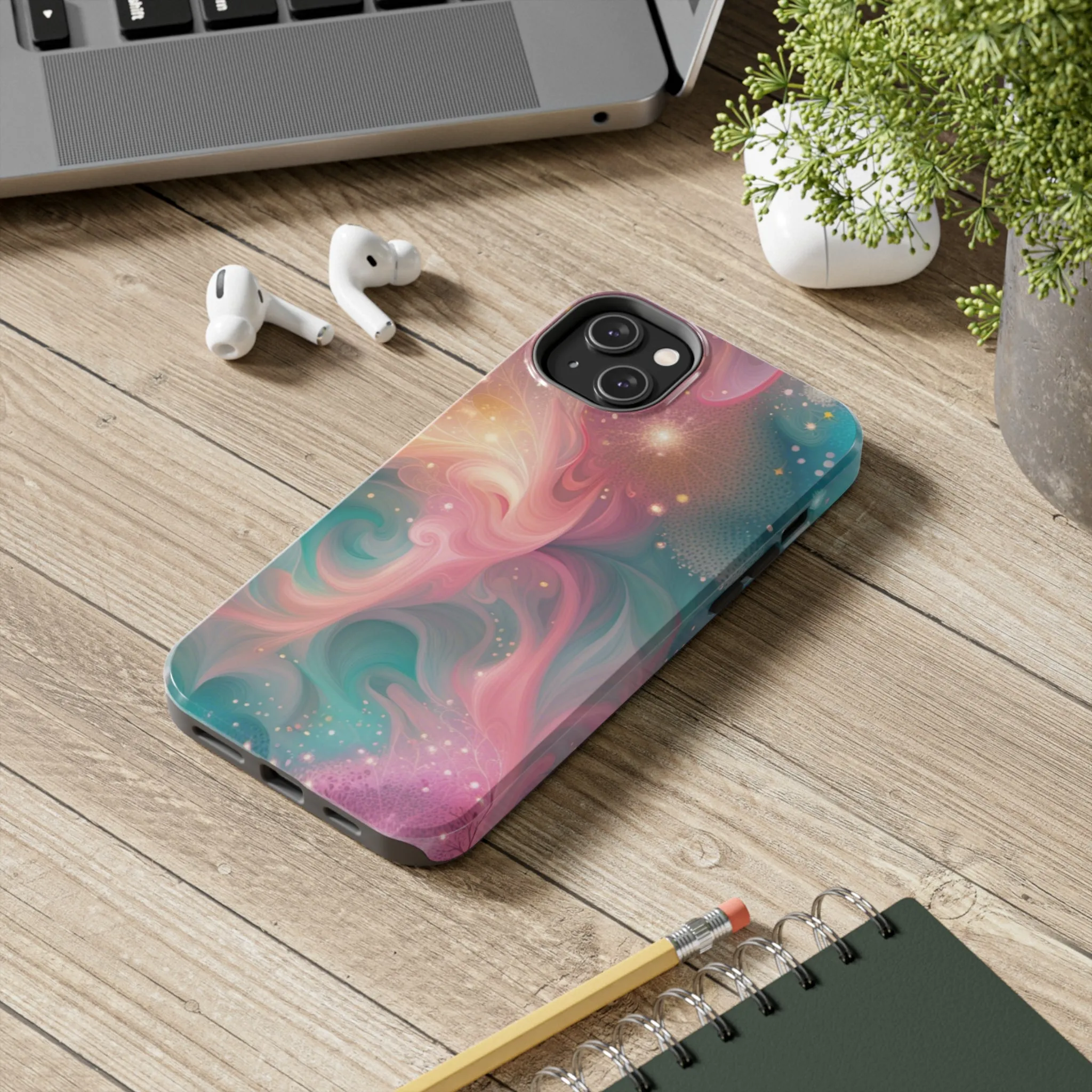 Pastel Pattern Design Tough Phone Case compatible with a large variety of iPhone models, Phone Case, Gift