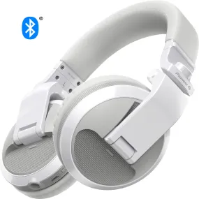 Pioneer DJ HDJ-X5BT-W Over-Ear DJ Wired Studio Headphones, Bluetooth Headphones, Professional Audio Equipment for DJ Booth and Recording - White