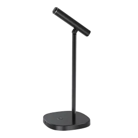 Porodo Desktop Tiltable USB Microphone with USB-C Data Cable - Black