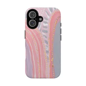 "Magnetic Tough Phone Case with Aboriginal Rain Woman Art"