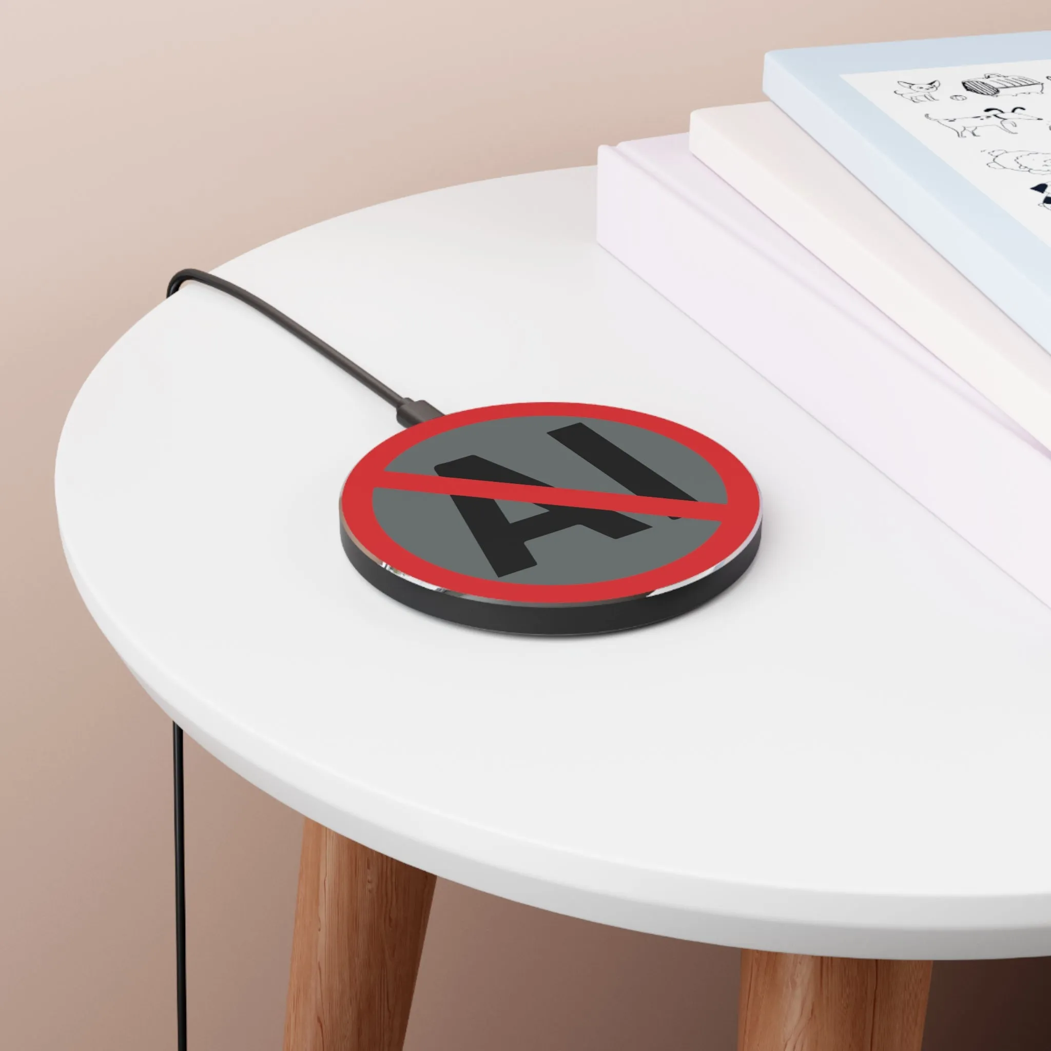 "No AI" Wireless Charger