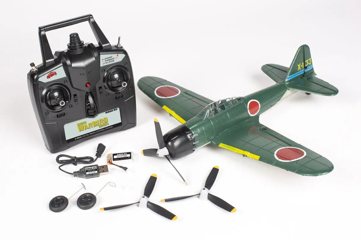 Rage R/C Mitsubishi A6M Zero Micro RTF Airplane w/PASS System RGRA1306