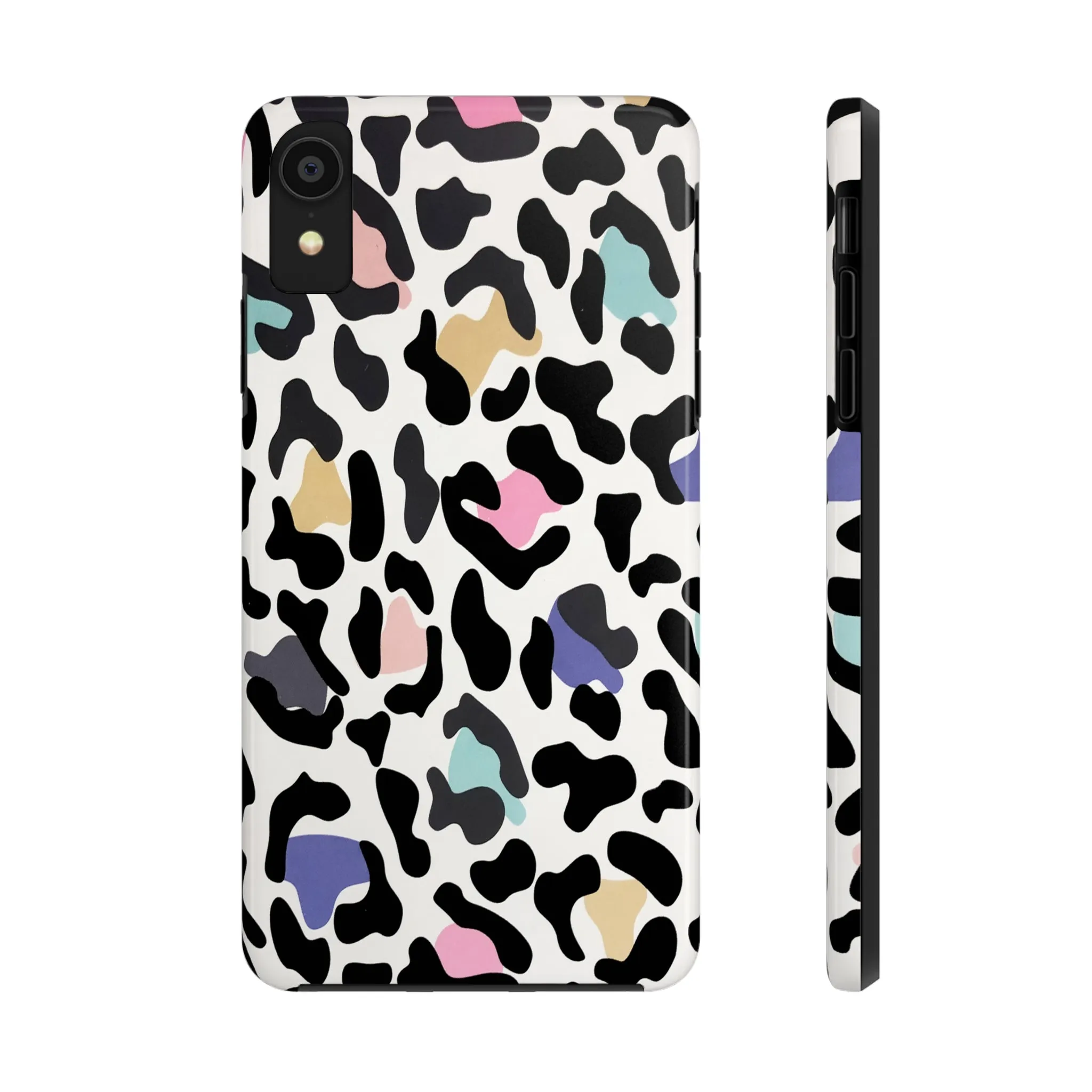 Rainbow Leopard Print design Tough Phone Case compatible with a large variety of iPhone models, Birthday Gift, Phone Case