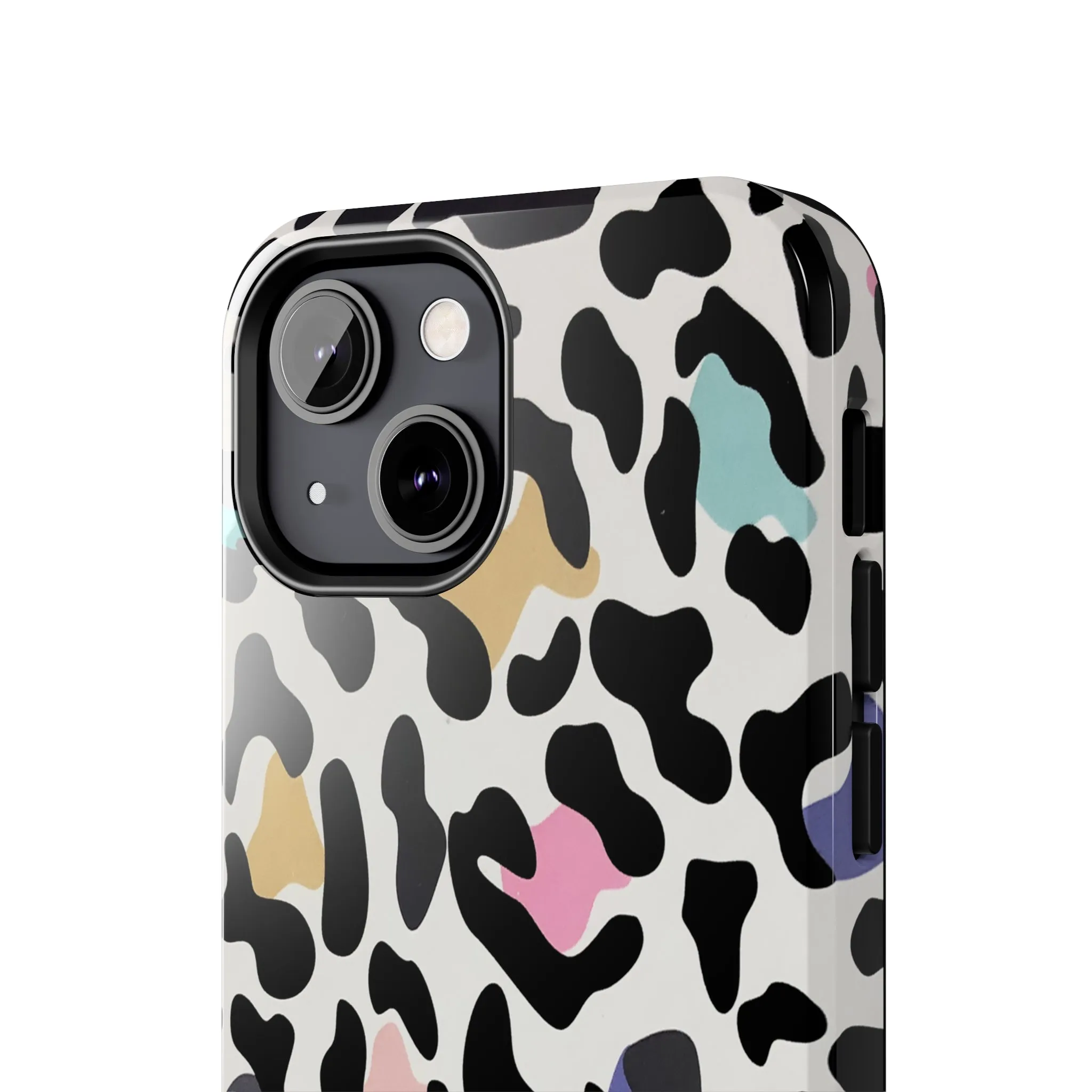 Rainbow Leopard Print design Tough Phone Case compatible with a large variety of iPhone models, Birthday Gift, Phone Case