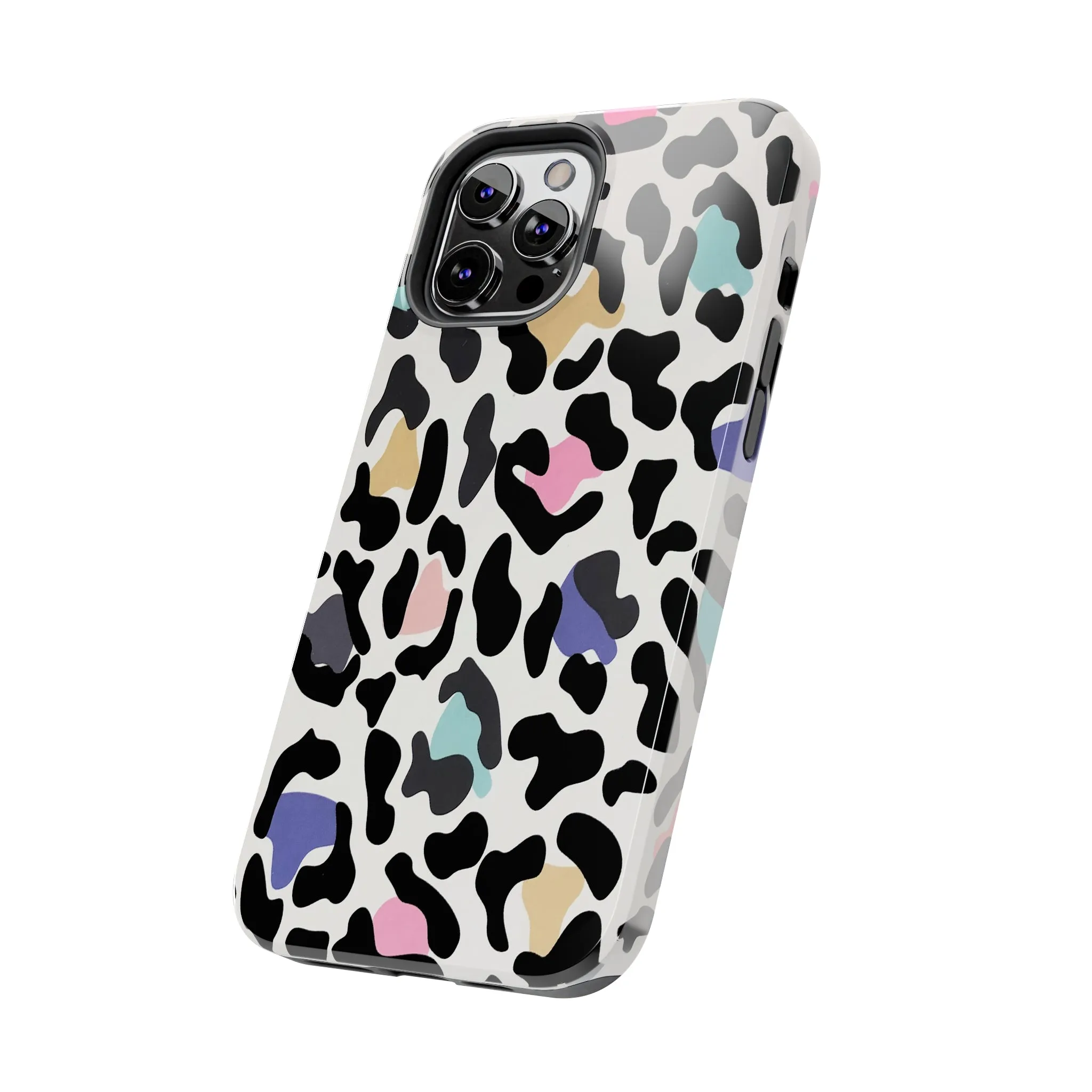 Rainbow Leopard Print design Tough Phone Case compatible with a large variety of iPhone models, Birthday Gift, Phone Case