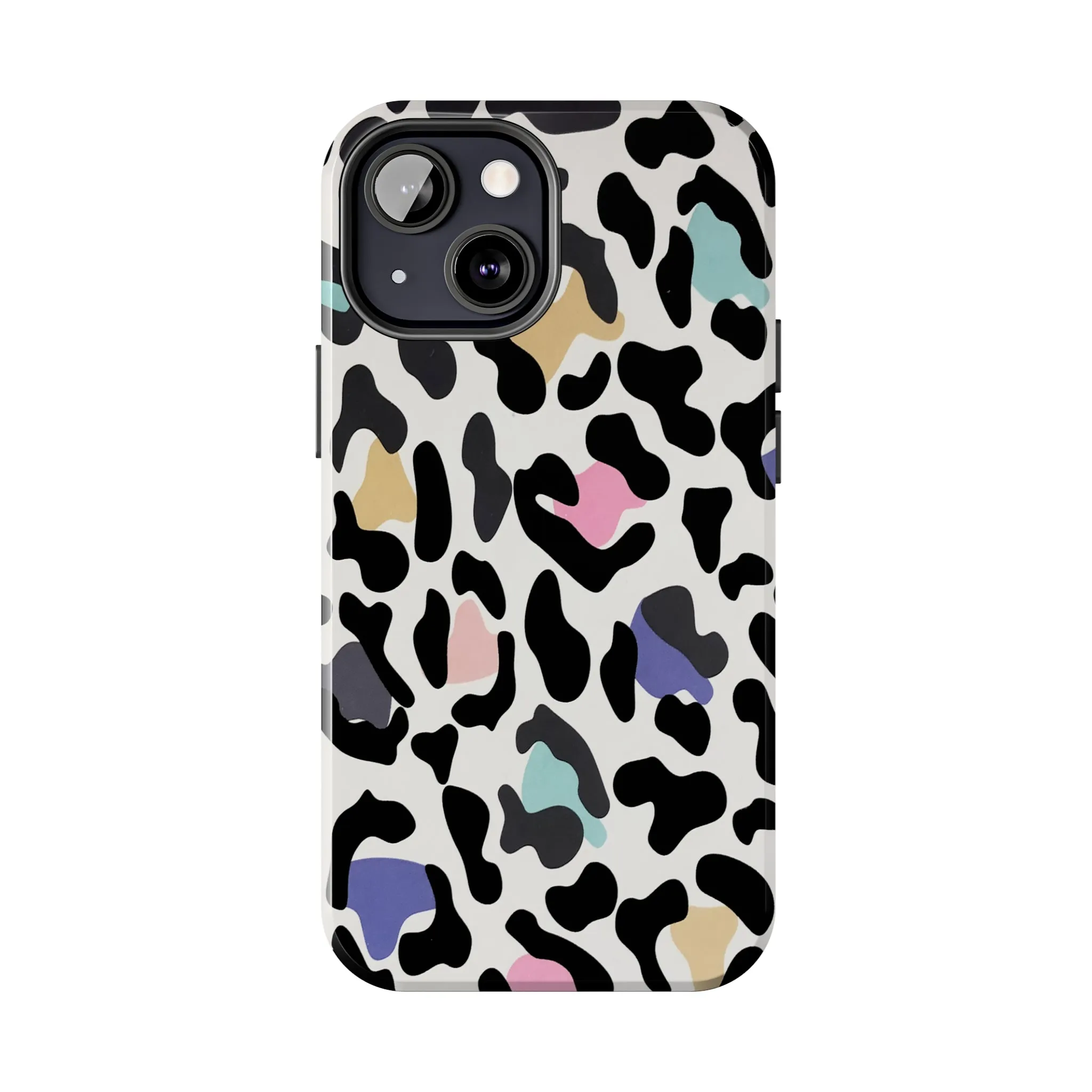 Rainbow Leopard Print design Tough Phone Case compatible with a large variety of iPhone models, Birthday Gift, Phone Case