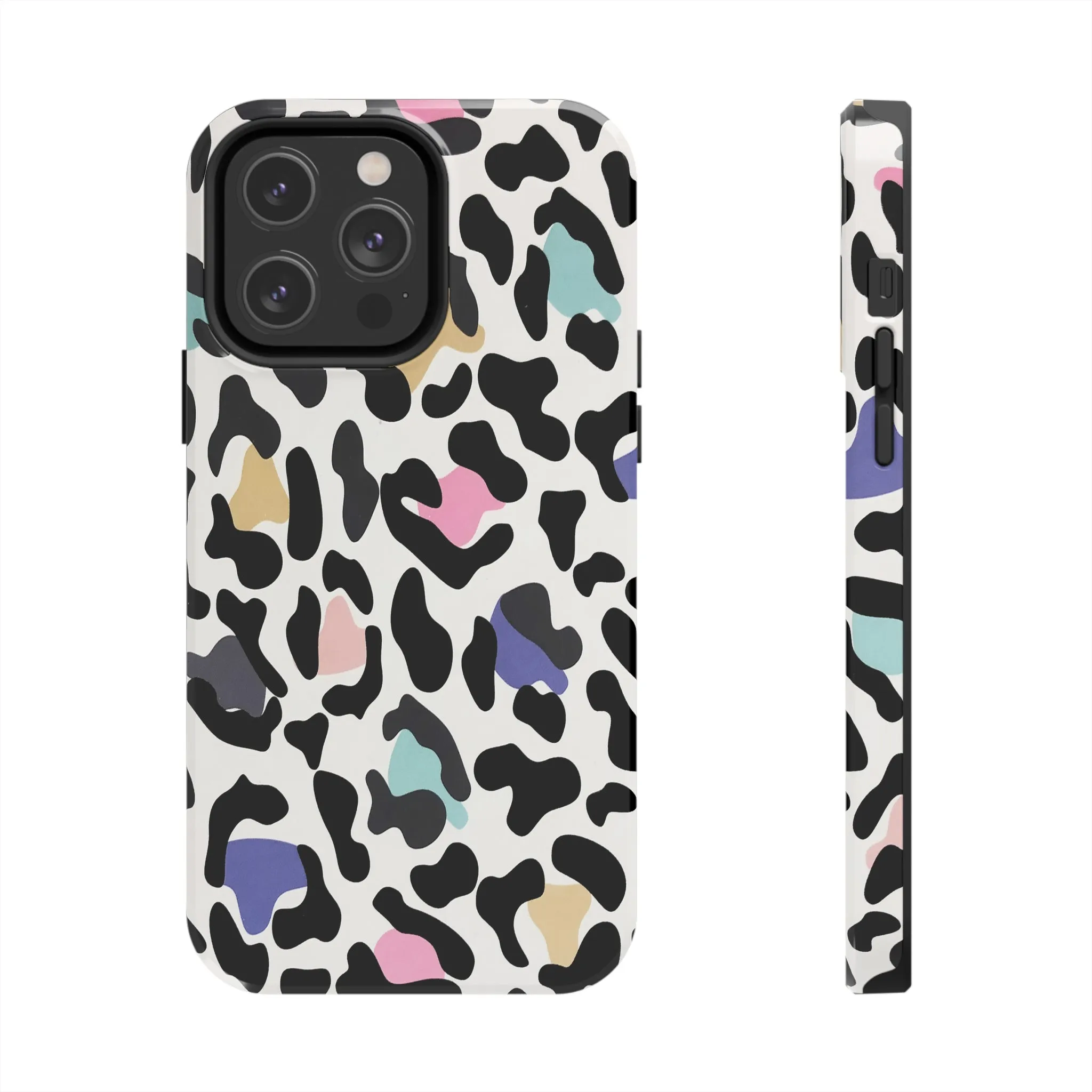 Rainbow Leopard Print design Tough Phone Case compatible with a large variety of iPhone models, Birthday Gift, Phone Case