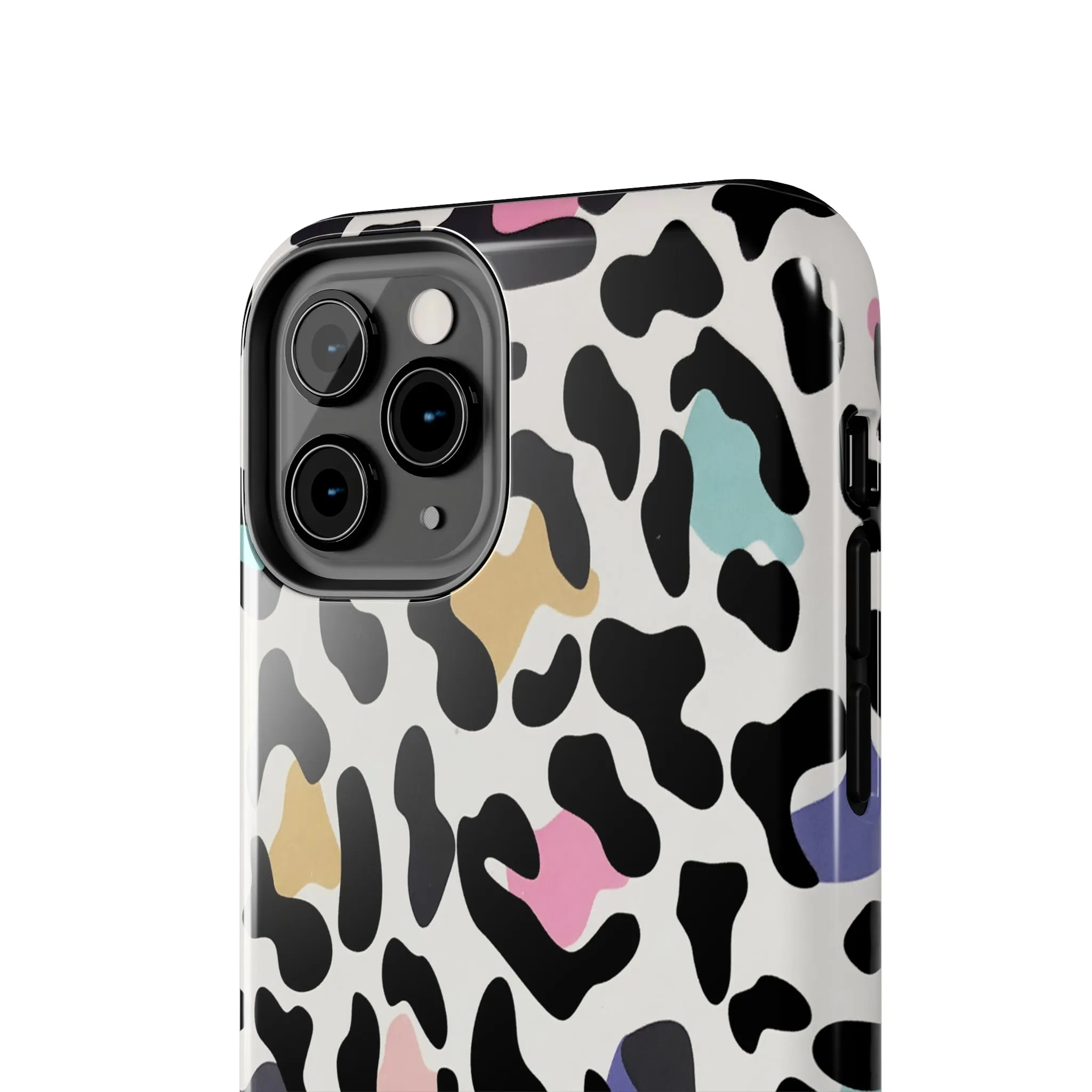 Rainbow Leopard Print design Tough Phone Case compatible with a large variety of iPhone models, Birthday Gift, Phone Case