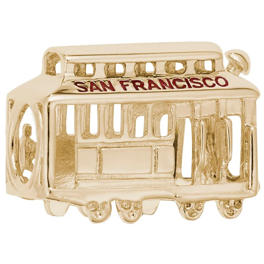 Rembrandt Charms - San Francisco Cable Car Bead - 9163