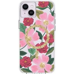 Rifle Paper Co. iPhone 14 Plus Phone Case, Rose Garden, MagSafe