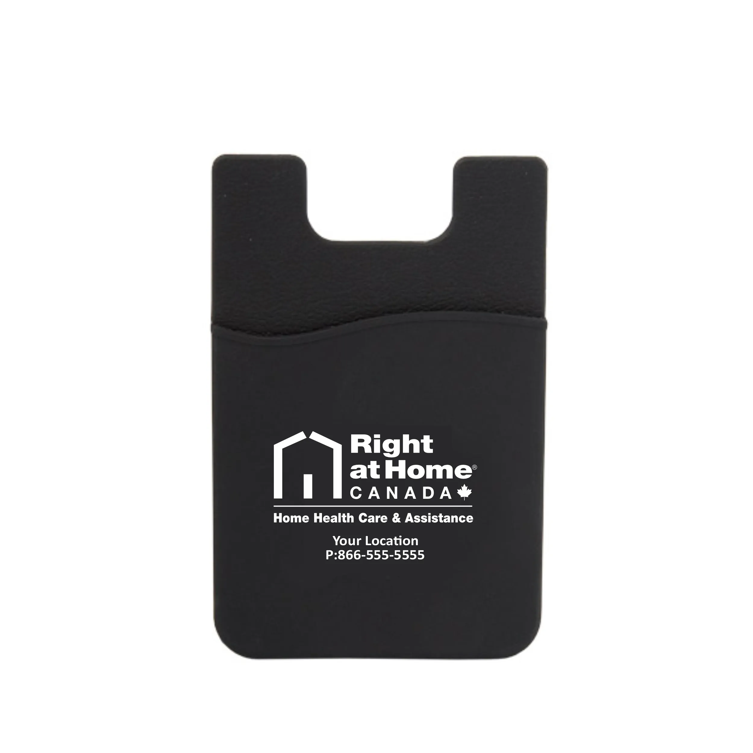 Right at Home Canada Silicone Phone Wallet - Franchise Personalizes