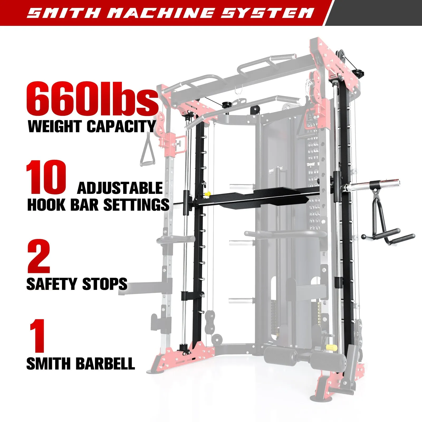 RitFit BPC05 Smith Machine Home Gym Package