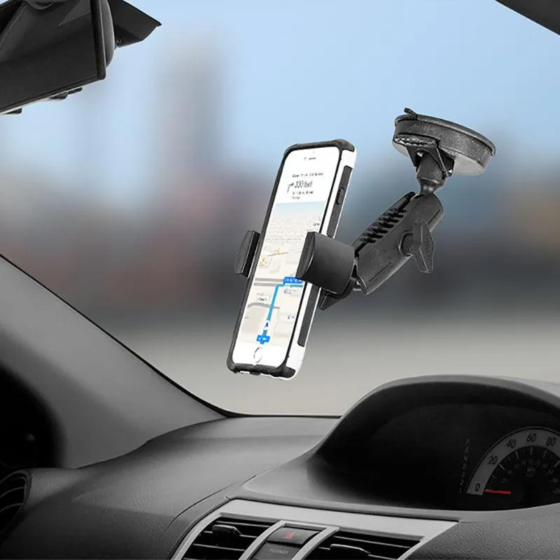 RoadVise® Phone Holder with Suction Mount and Adjustable Arm