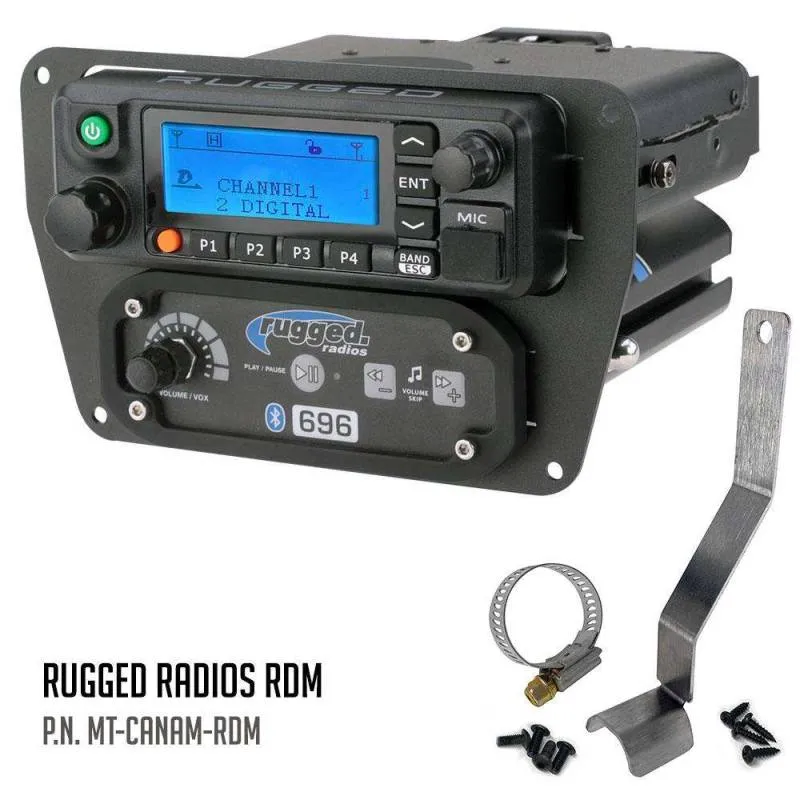 Rugged Radios Can-Am Commander Intercom and Radio Mount - Kenwood TK7360