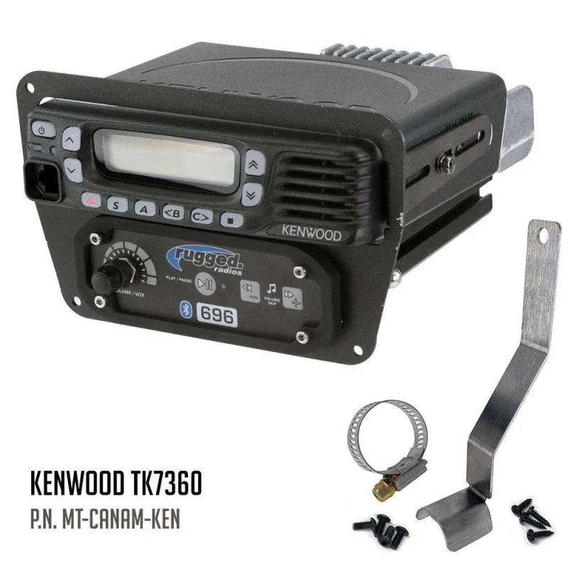 Rugged Radios Can-Am Commander Intercom and Radio Mount - Kenwood TK7360