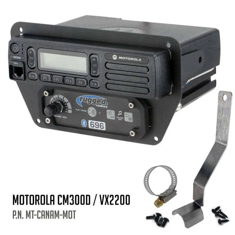 Rugged Radios Can-Am Commander Intercom and Radio Mount - Kenwood TK7360