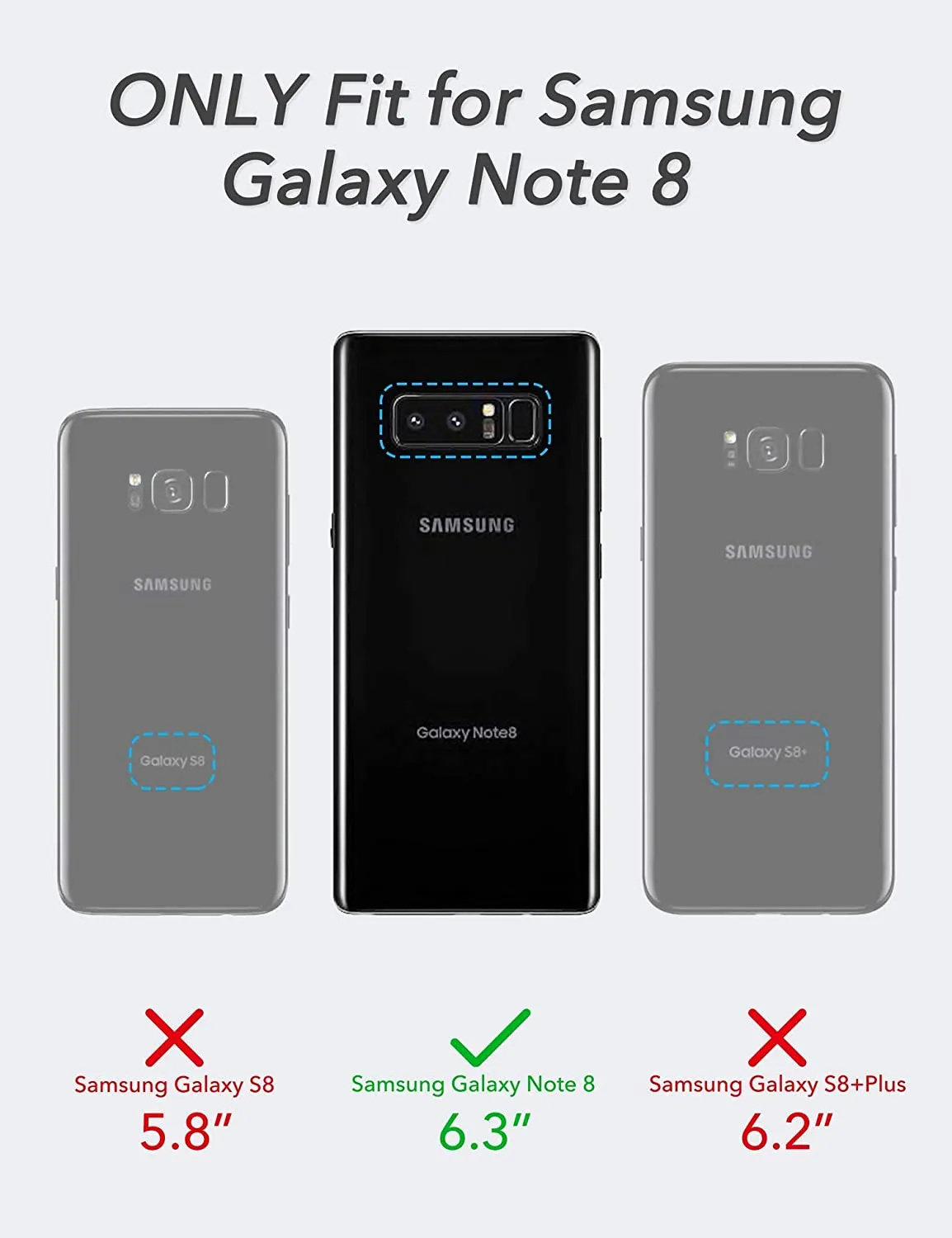 Samsung Galaxy Note 8 Phone Case Protective Phone Case Black