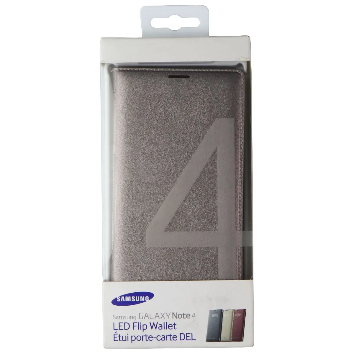 Samsung LED Flip Wallet for Samsung Galaxy Note 4 - Metallic Taupe