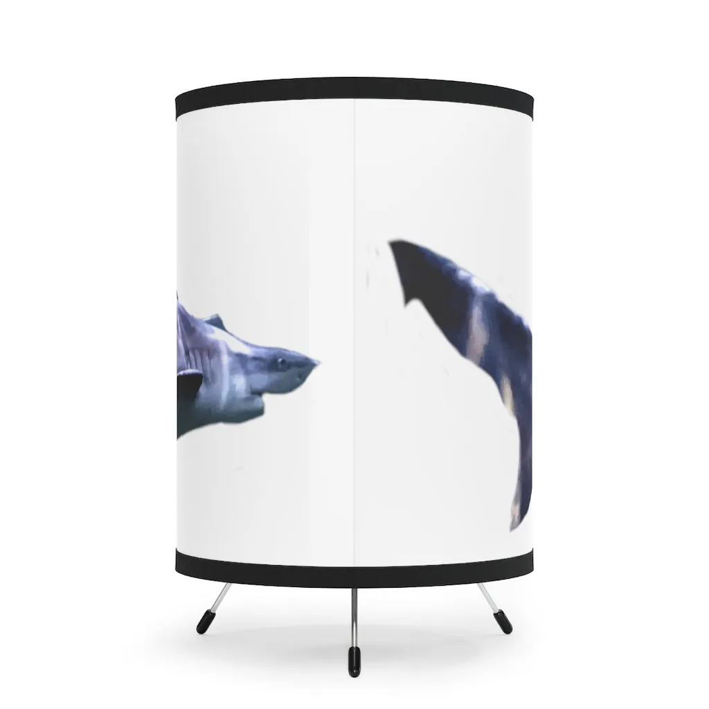 Shark Tripod Lamp with High-Res Printed Shade, US/CA plug