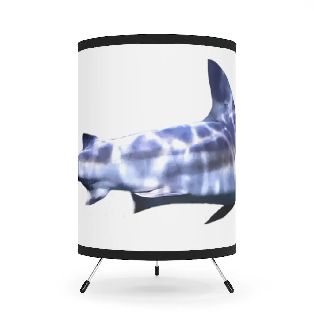 Shark Tripod Lamp with High-Res Printed Shade, US/CA plug