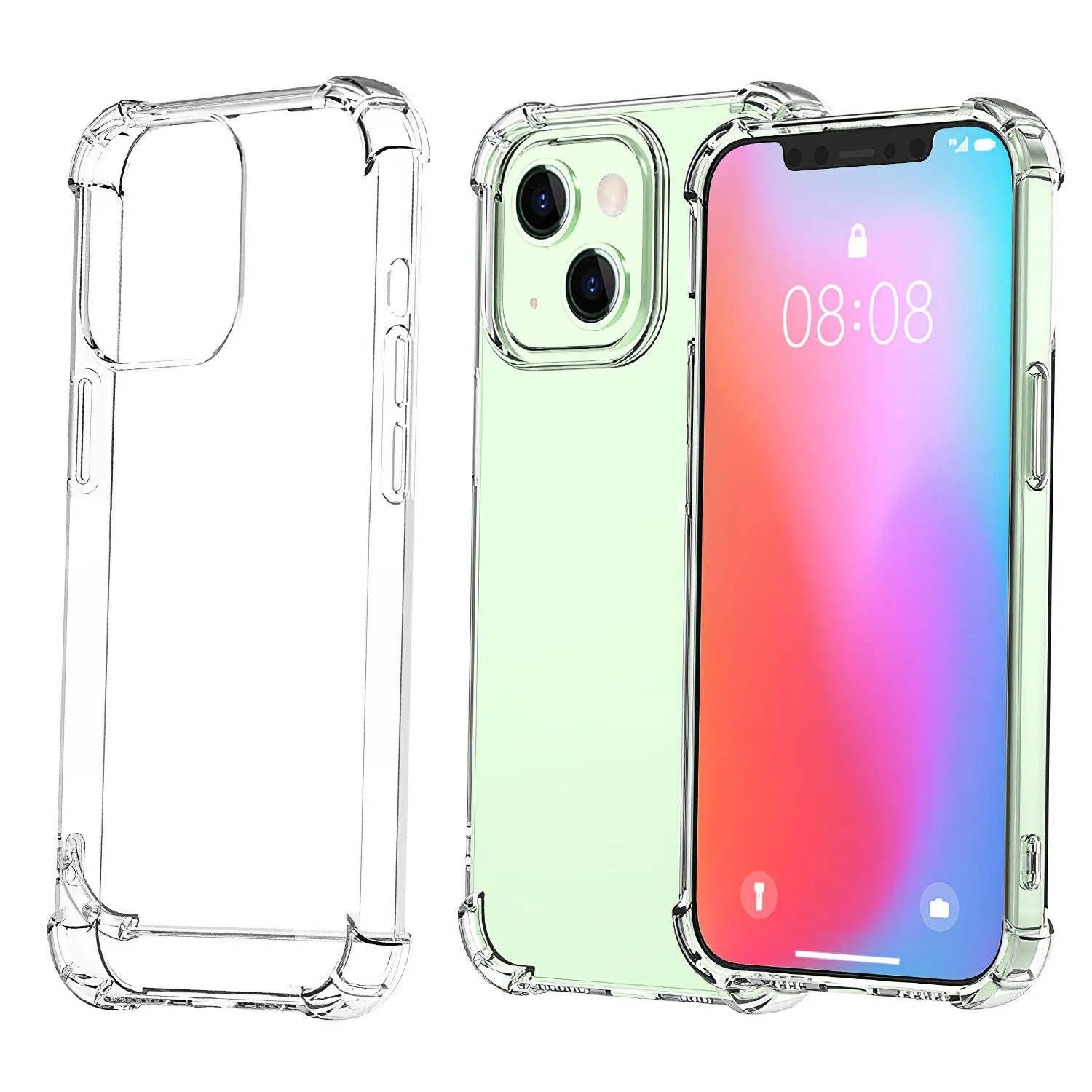 Shockproof Clear Phone Case Soft TPU Transparent Phone Cover