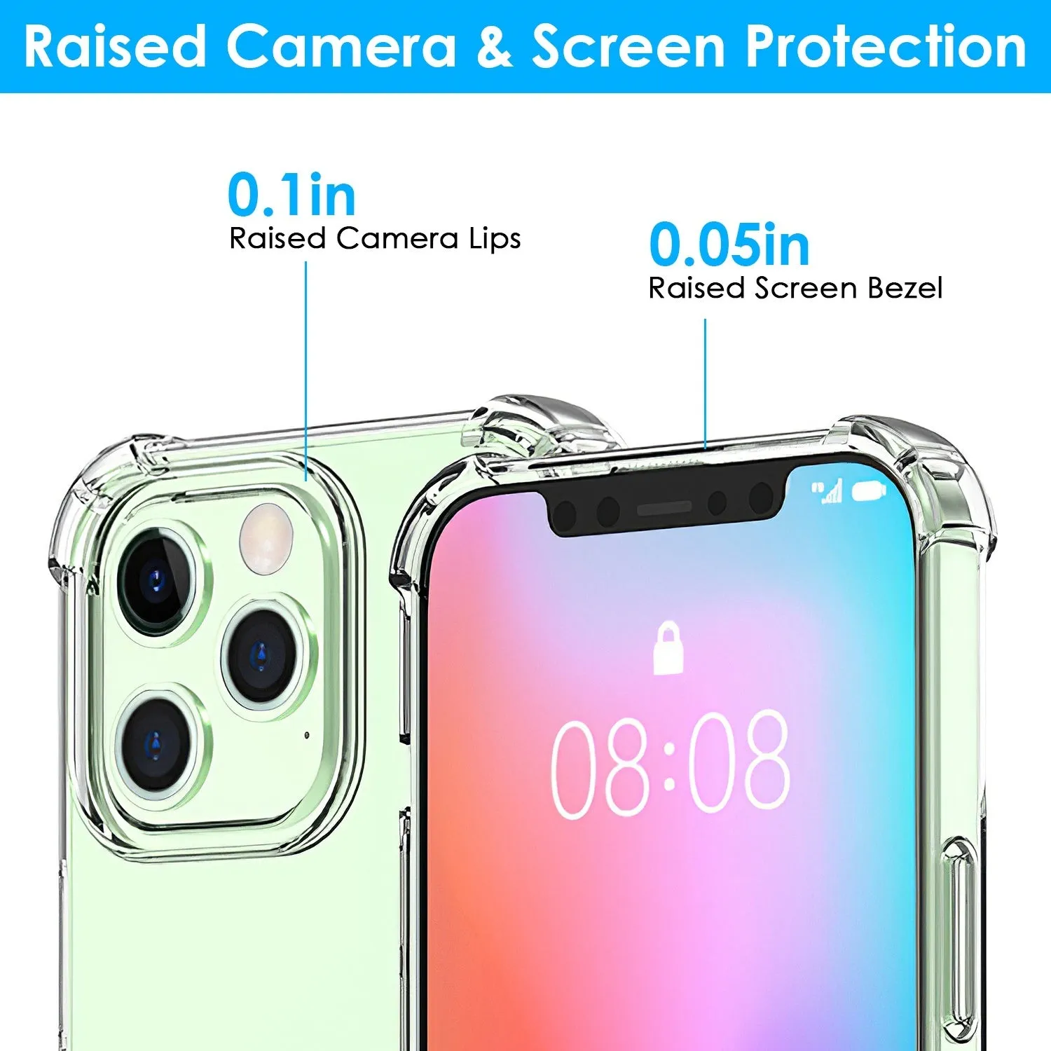 Shockproof Clear Phone Case Soft TPU Transparent Phone Cover