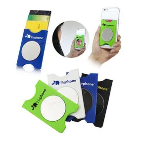 Silicone Card Holder with Make-up Mirror