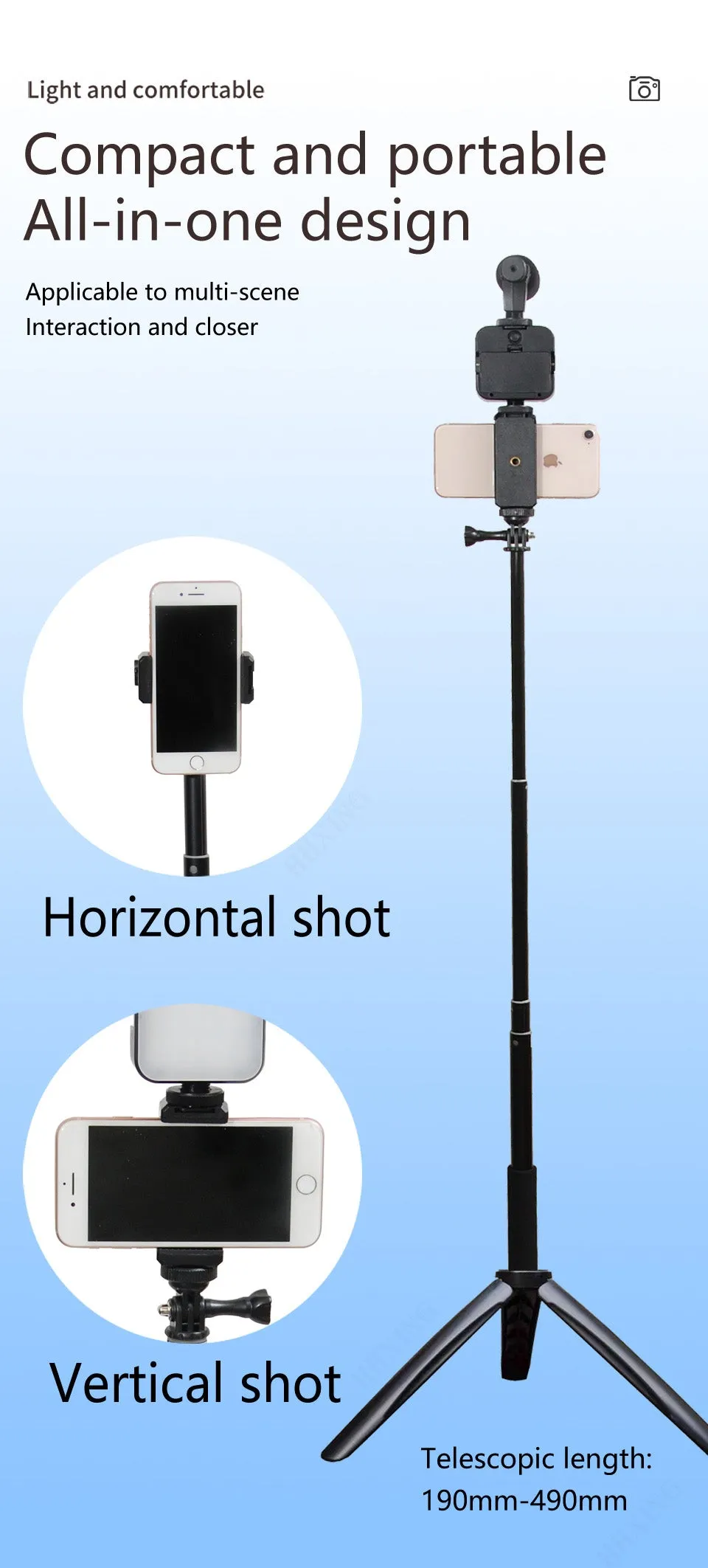 Smartphone Video-Making Tripod Kit Tl-49Z