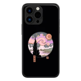 Starry Ukiyoe Night LED Case for iPhone