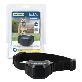 Stay & Play Wireless Fence Rechargeable Receiver Collar