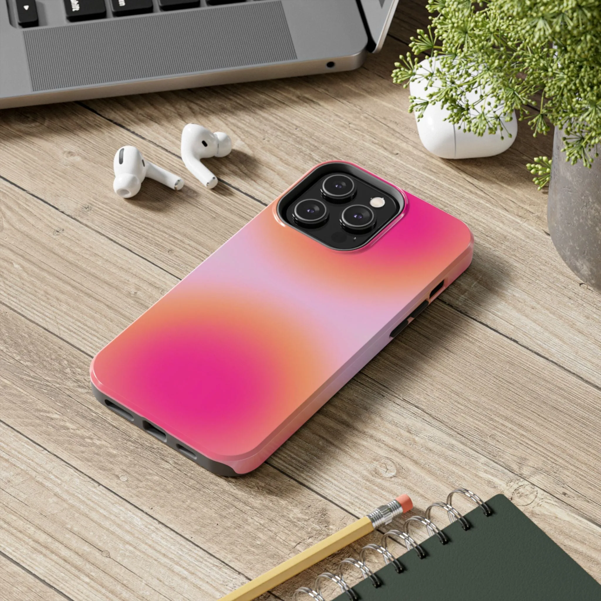 Sunset Glow Tough iPhone Cases with dual layer protection